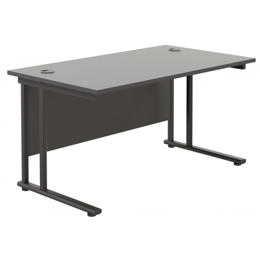 Olton Twin Cantilever  800mm Deep Straight Office Desk